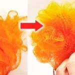 How to assemble Bath Sponge from a mesh - How to restore the Sponge - Life hack