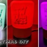 Transform a plastic can into a festive Christmas night light – a creative and easy DIY project to brighten up your holidays!
