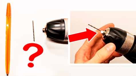 Drill Bit Too Small For Chuck - The Solution - Be sure to remember this trick - Secret of masters