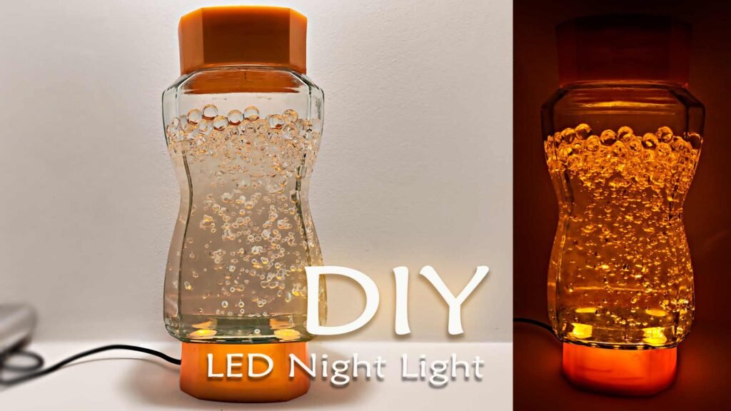 DIY LED Night Light with Coffee Jar and Orbeez – A Stunning Home Glow Project
