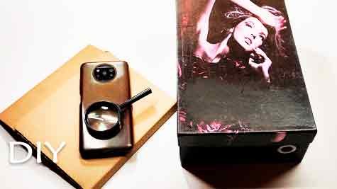 DIY Smartphone Projector with a Shoebox and Magnifying Glass – Easy Guide