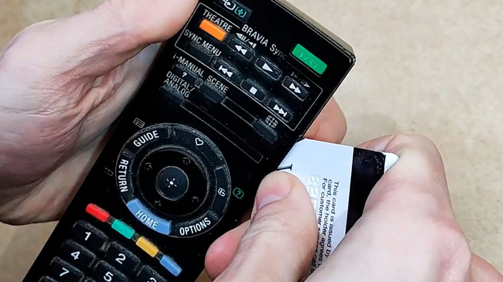 Ouvrez la télécommande Sony TV.