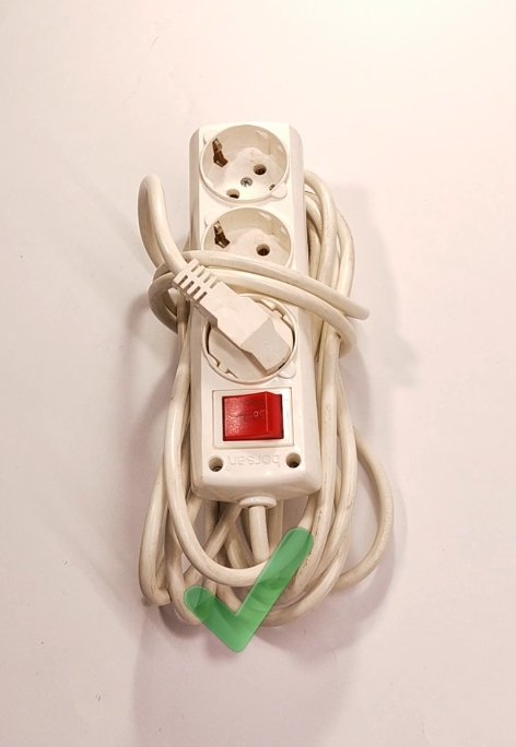 Perfectly organized extension cord ready for storage