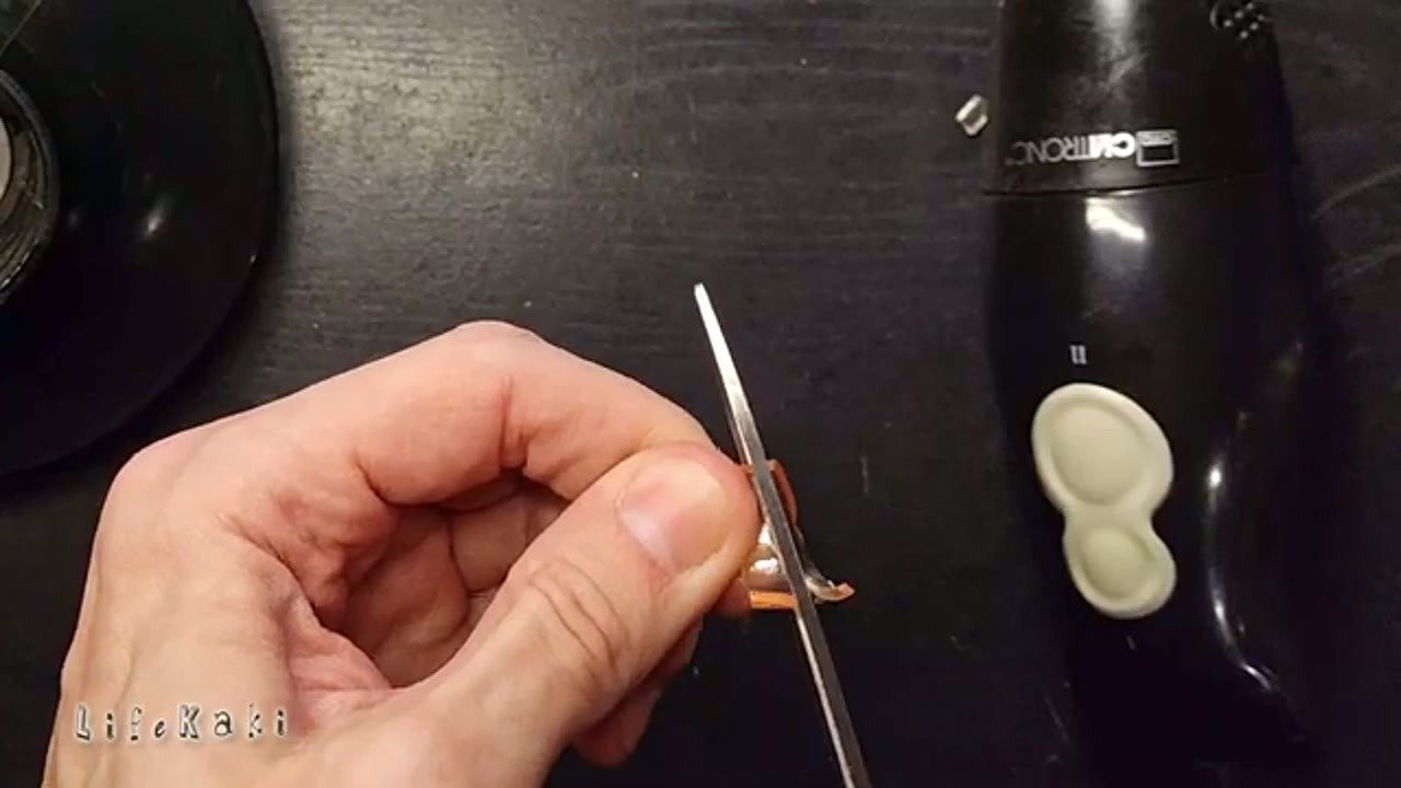Trimming the excess plastic shim for a flush fit