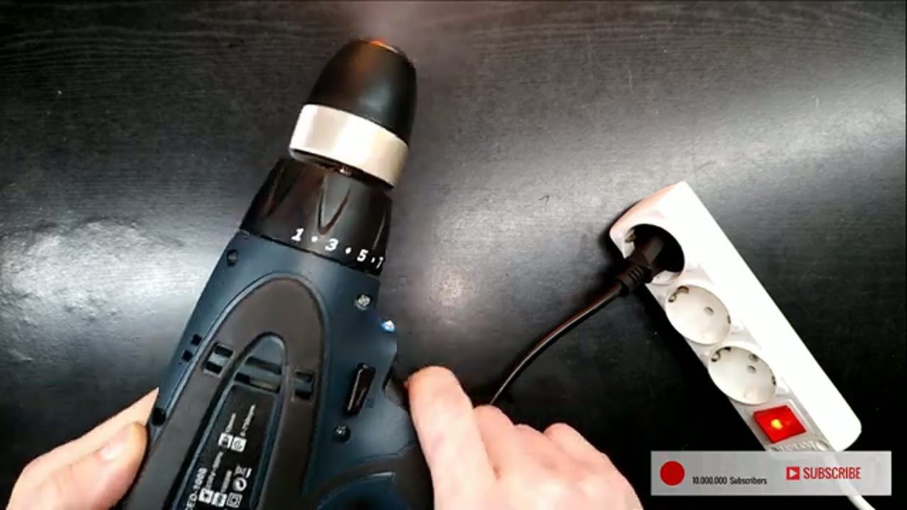 Testing the drill after final reassembly