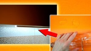 How to make Under-Cabinet Lighting Mounts from Plastic Bottles