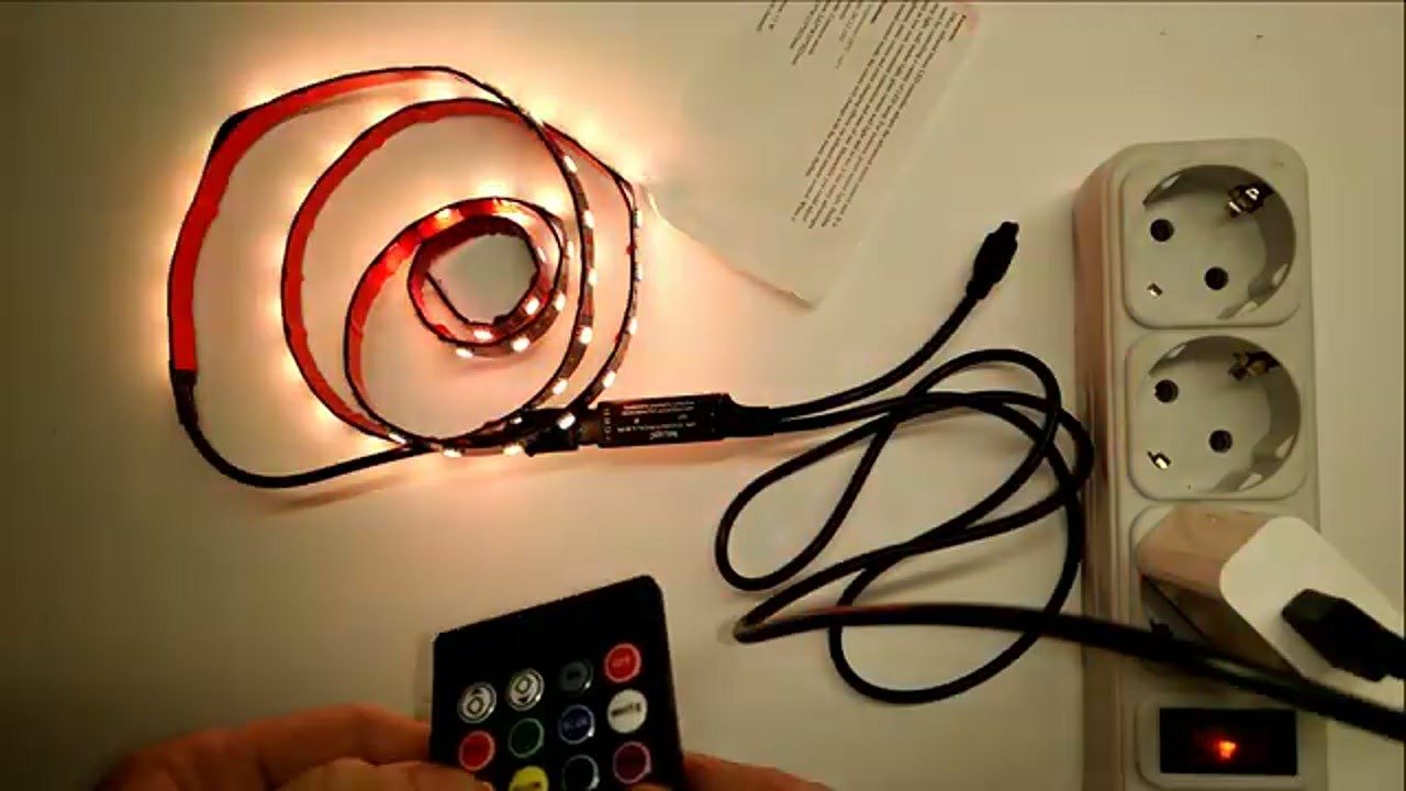 Instalando la tira LED en el televisor