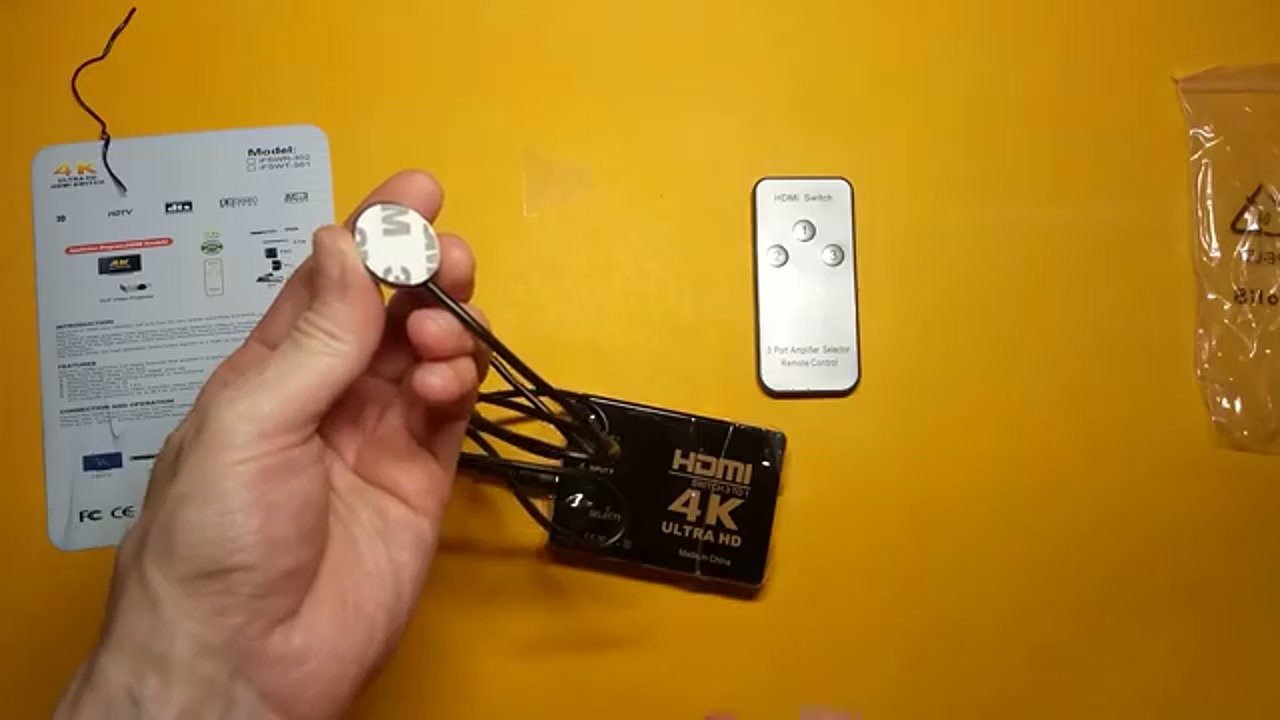 Testing the HDMI switch with a remote control