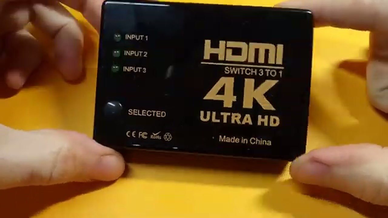Final check of the assembled HDMI switch