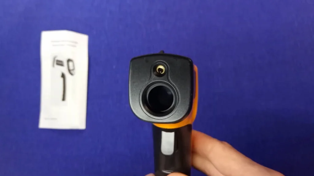 Inspecting the exterior of the infrared thermometer
