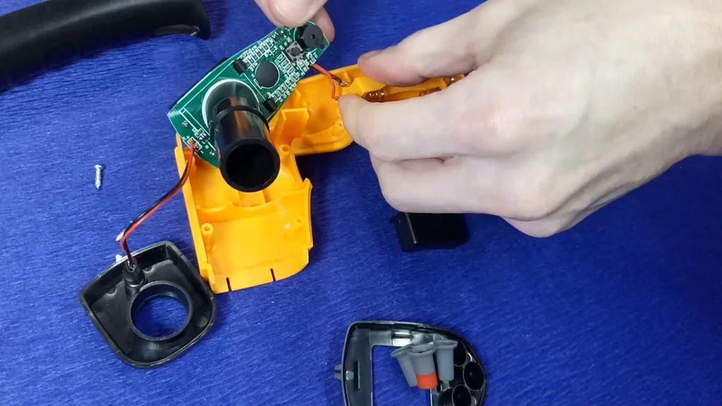 Inspecting the internal circuit board