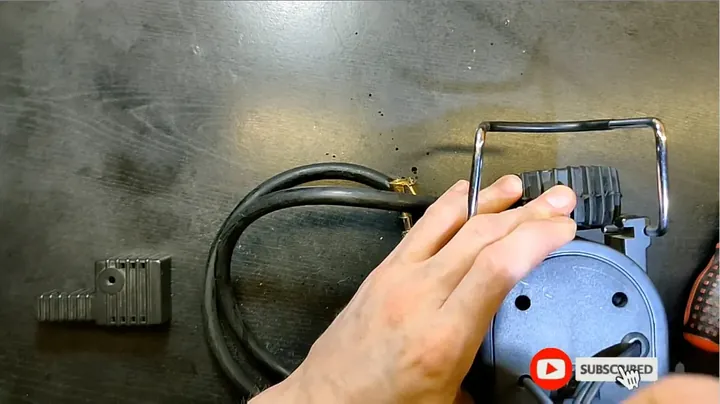 Securing high-pressure air hose fitting and strain boot