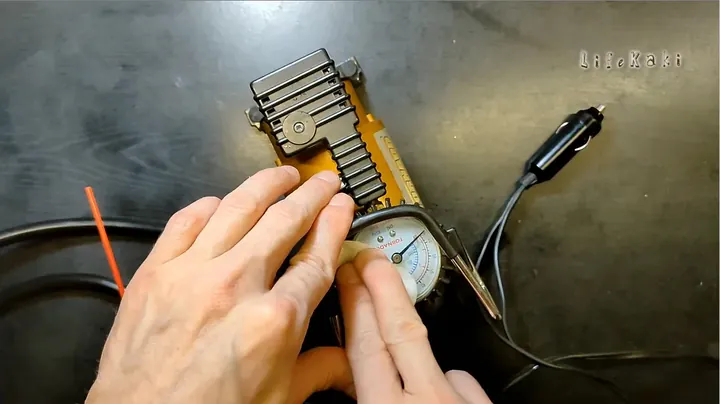 Testing compressor motor operation on 12V bench power supply