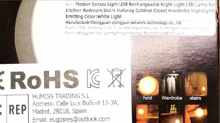 Unboxing the motion sensor light kit and accessories