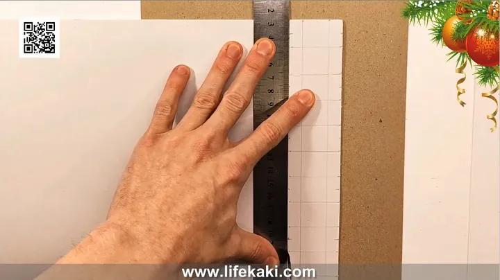 Measuring and drawing precise grid lines on craft foam